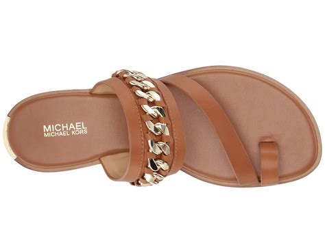 michael kors sandals flats|michael kors flat sandals sale.